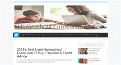 Desktop Screenshot of homeschoolcurriculumhelper.com