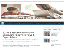 Tablet Screenshot of homeschoolcurriculumhelper.com